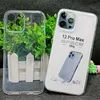 Custodia per iPhone 15 pro max 14 più 13 mini 12 11 durevoli cuscini ad aria durevole da 1,5 mm trasparente trasparente TPU gel silicone coperchio in gomma protezione della fotocamera ammortizza