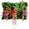 Faux Floral Greenery Plant Artificial Plant Lawn Background Wall Simulation Grass Leaf Wedding Wedding Wedding Chedment Wholesale Carpet Turf Home Decor 220906