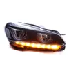 Светодиодный дневной беговой свет для головки для VW Golf 6 CAR Dynamic Turning Signing High Beam Lens Furlight Assembly 2009-2012