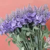 Fleurs décoratives 8pcs Romantique Fleur De Lavande Artificielle Soie Faux Fête De Mariage Décoration De Jardin En Plastique Branche Provence Lavandes