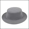 Stingy Brim Hats Flat Top Hats Womens Fedora Hat Mens Fedoras Women Men Small Brim Cap Woman Man Autumn Winter Caps 2022 Fashion Acce Dhvo1
