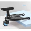 Wandelpartijen onderdelen buggy wheel bord baby ride-on glijdend glijdende stand met afneembare stoel bevat 55 pond