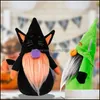 Party Favor Party Supplies Ghost Festival Rudolph Doll Spider Bat Cloth Ornaments Bearded Dolls Display Ornament Gift Cartoon Hallowe Dh7Sb