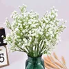 가짜 꽃 녹지 3 묶음 90 머리 아기의 숨결 꽃 플라스틱 gypsophila diy 꽃 꽃다발 배열 웨딩 홈 장식 52 cm J220906