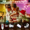 10m 100LED FAILY F5 LED STRINGS LIGHTS USB POWEREDリモコン11モードとクリスマスパーティーの装飾のための調整可能なタイミングメモリ関数RGBウォームホワイト