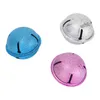 Fournitures de fête cloches de Noël 15 pièces 1,6 pouces rose bleu blanc solide métallique couleurs vives artisanat largement utilisé dans le porte-clés