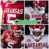 Custom NCAA Arkansas College Football Jersey 5 Rakeem Boyd Feleipe Franks 16 Treylon Burks 33 Treylon 150TH Stitched Jerseys Men Women Kids