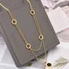 Colliers Double couche trèfle pendentif collier or acier inoxydable colliers bijoux pour femmes cadeau