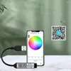 Controller Mini telecomando RGB DC 5V 12V 24V 72W Musica timer wireless APP compatibile Bluetooth per luce di striscia LED 3528