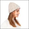 Beanie/Skull Caps Womens Hat Winter Hats For Women Girl Warme Beanie Fashion Bonnet Girls Thick Sticked Outdoor Caps Woman Cap 2021 NE DH8ON