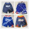 Team Basketball Just Don Shorts Sport Short Hip Pop Pantalon avec poche zippée Pantalon de survêtement Bleu Blanc Bck Rouge Violet Homme Cousu Belle Baseball Taille S-XXXL