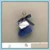 Porte-clés Porte-clés De Voiture Fluffy Pom Poms Porte-clés Bowknot Porte-clés Pour Charme Sac Pendentif De Noël Porte-clés Accessoires X6 Mjfashion Dhpoc