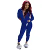 Women Tracksuits Hoodies Two Pieces Set Zipper Jacket Long Sleeve Leggings New Fashion Fall And Winter Outfits