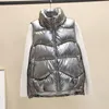 Gilet da donna Gilet da donna in cotone caldo in piumino taglie forti Giacca da donna autunno inverno moda senza maniche Gilet da cavallo