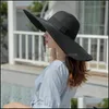 Wide Brim Hats Womens Sun St Hat For Women Wide Brim Uv Upf 50 Summer Shade Hats Woman Folding Roll Up Floppy Beach Cap Carshop2006 Dh5Ak