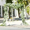 Fiori decorativi 200 cm Ghirlanda di eucalipto verde artificiale Foglie di vite Fogliame finto Viti Piante in rattan Matrimonio Edera Corona Decorazione murale