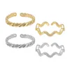 Anneaux De Mariage 2Pcs Mode Ouverture Réglable Femmes Bijoux Inspiré Pour Saint Valentin Noël Bal