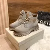 مصمم Matin Boot JC Northancho Lace-Up Leather Boots Gray Yellow Platform Booties Top Women Women Casual Sneakers Luxury Womens Shoes Size 35-41