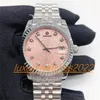 Self-winding Mens Lady Watch Datejust 36mm Jubilee Pink Dial Automatic Movement Mechanical Stainless Steel Sapphire Sport Wristwatch