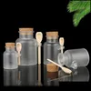 Storage Bottles Jars Portable Bath Salt Jar Powder Frosted Abs Cork Stopper Empty Reusable Transparent Bathroom Separate Bottling Ne Dhlpw