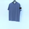 22ss Camiseta de verano polos Hombres Colección de moda Compass Logo Parche Algodón Mujeres Camisetas sólidas Estilo Streetwear Casual
