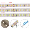 Strisce DC 24V Impermeabile IP68 Striscia LED Alta luminosità SMD 2835 Luci flessibili 120 LED / M Decorazione domestica esterna 5m 10m 15m 20m