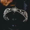 2022 Nya kronhuvudstycken Brudbröllop Rhinestone Crown hårtillbehör för kvinnor