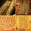 CNSUNWAY 12M 120LED String Lights Battery Operated Warm White Fairy Lights IP65 Waterproof Wire Plug Outdoor/Indoor Light Bedroom Christmas Party Wedding Garden