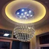 Lámparas colgantes Sala de estar Candelabro de cristal Esférico Led Villa Pasillo Entrada Bar Doble escalera Dormitorio Tienda Comedor Lámpara