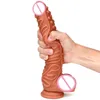 Godes Réaliste Gode Doux Double Couche Silicone Énorme Ventouse Pénis Jouet Lesbien Faux Dick Gros Godes Anal Adult Sex Toys pour Femme 0803