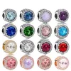 Novo popular s925 prata esterlina frisado multicolorido clássico diy original pandora jóias femininas acessórios de moda