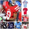 American College Football Wear College 2021 Red Ole Miss Rebels Football Jersey NCAA College 10 Eli Manning 14 Bo Wallace 49 Patrick Willis