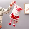 Sac de chaussettes de noël en peluche, animaux tricotés en trois dimensions, cadeau de bonhomme de neige, chaussettes de bonbons pour réveillon de noël, vente en gros