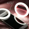 Telefon LED Selfie Ring Light Flaş lambası Şarj Edilebilir RK12 Evrensel Dolgu Işık Kamera Fotoğraf Aksesuarları Canlı Akış RK 12