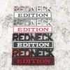 Red Neck Edition Edition Sticker emblemas de decoração de 8*3cm adesivos