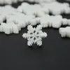 Decorazioni di Natale 20 pz 20/28mm Glitter Bianco Fiocco di Neve Ornamento FAI DA TE Scrapbooking Mestiere Per La Casa Anno Decorazione Dell'albero di Natale