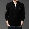 Мужские свитера 2021 Высший класс Новый Autum Winter Brand Fashion The Choats Men Cardigan Sweater Black Europe Casual Jacket Mens Clothing T220906