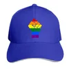 Bérets Casquettes de baseball pour adultes LGBT Pride Flag Fist Casquette Trucker Hat Réglable Peaked Sandwich Chapeaux Sports Outdoors Cap Papa