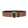 Riemen Designer Women Belt Luxe Gem Inleg echte lederen mode collocatie decoratieve jurk met trench jas tailleband