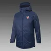 AC Ajaccio Men's Down Winter Outdoor Loisking Sports Mabe Sports Outwear Parkas Team Emblems personnalisé