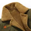 Vestes pour hommes Winter Bomber Hommes Pilot MA1 Chaud Mâle Col De Fourrure Mens Armée Tactique Polaire Drop 220929