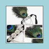 Hairpins Art Deco 20th Century Peacock Feather غطاء الرأس Gatsby السقوط تسليم 2021 مجوهرات الشعر Dhseller2010 DHZH1