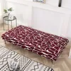 Stuhlabdeckungen Klappsofa Bett für Wohnzimmer vollständig verpackt florale gedruckte elastische Spandex -Material Weiche Schecks