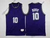 Basketball retrò Webber 10 Mike 4 Chirs Bibby Stojakovic 55 Jason 16 Peja Williams Blue White di alta qualità Jersey size S-xxl