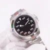 ST9 시계 블랙 다이얼 40mm 2022 기계식 움직임 다이얼 스테인리스 스틸 904L 패션 시계