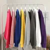 Sudaderas con capucha para mujer Sudaderas Mujeres Sólido Oneck Manga larga Sudadera con capucha Sudadera Moda Damas Streetwear Slouch Jersey Jumper Tops 13 colores 220906