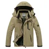 Vestes pour hommes Parkas d'hiver coupe-vent épais chaud polaire veste manteau vêtements d'extérieur automne mode extérieur à capuche décontracté 220907