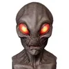 Gruselige Silikon-Gesichtsmaske, realistische Alien-Ufo-außerirdische Party und Horror-Gummi-Latex-Vollmasken für Halloween-Kostümparty, lustige Requisitenspielzeuge