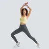 Sexig hängande nacke stropplös yoga kläder tank tops fitness sport bh underkläder gymkläder
