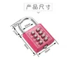 Codice password a 8 cifre Codice Smart Lock Lucchetto a combinazione Lucchetto in lega di zinco Valigia per bagagli da viaggio Serrature antifurto con chiave